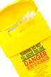 yellow container for used syringes