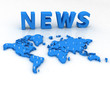Map with News Text Map with News Text