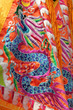 Traditional Chinese dragon fabric pattern