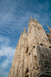 Low angle view to Duomo of Milan Low angle view to Duomo of Milan