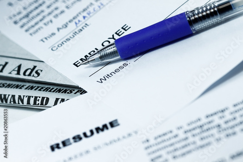 Photo: Employment contract Employment contract