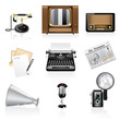 Communication icons. Retro style.