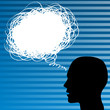 Thinking man - vector illustration