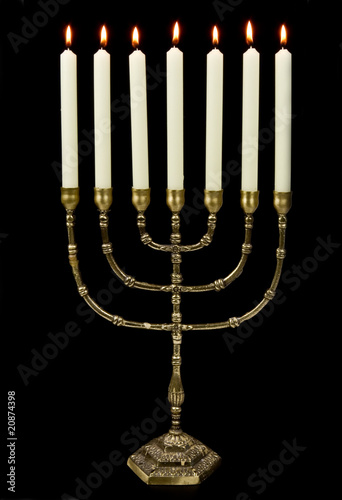 Gold Menorah Candles