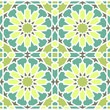 Islamic Star Pattern Blue Green