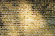 Brick wall lighted sun beams Brick wall lighted sun beams
