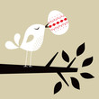 bird with Easter Egg