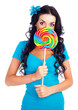 girl with a lollipop