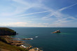 cliff in coast in Brittany, France cliff in coast in Brittany, France