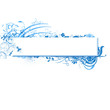 blue banner vector