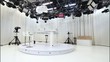 Travelling sur plateau de télévision.