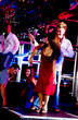 Young adults at a nightclub dancing