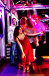 Young adults at a nightclub dancing