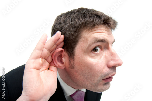 Businessman Listening