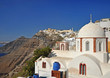 Weisse Kuppel einer Kirche auf Santorin Weisse Kuppel einer Kirche auf Santorin