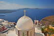 Weisse Kuppel einer Kirche auf Santorin Weisse Kuppel einer Kirche auf Santorin