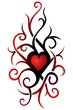 Herz Tattoo Vorlage Tribal