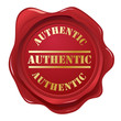 Vektor: Authentic wax seal stamp Authentic wax seal stamp