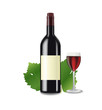 Bottle of red wine vector illustration Bottle of red wine vector illustration