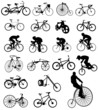 Vector illustration of bicycles Vector illustration of bicycles