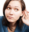 Photo: Woman listening Woman listening