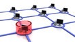 Illustration: Computer in Network - Problem (3D) Computer in Network - Problem (3D)