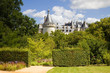 Chaumont Chateau behind an amazing garden. France