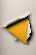 Old Ripped Paper Forming Triangle