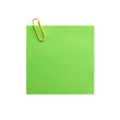 mémo vert trombone jaune