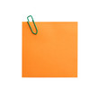 mémo orange trombone vert