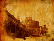 Castel Sant' Angelo - Vintage photo of Roma