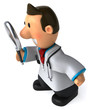Médecin et loupe