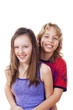 boy and girl smiling