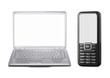 Illustration: Handy und Laptop Handy und Laptop