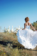 Bride with white birds Bride with white birds