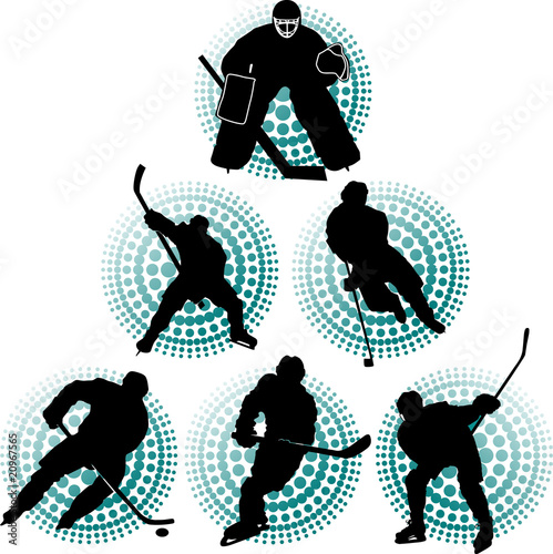 Vector: hockey team hockey team