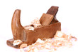 Schreinerhobel mit Holzspäne