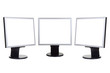 Group of computer monitors