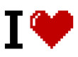 Pixel Art I Love You Pixel Art I Love You
