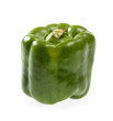 Green pepper on a white background Green pepper on a white background
