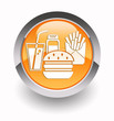 ''Fast food'' glossy icon