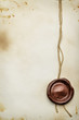Paper with wax seal