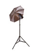 Foto: studio flash and umbrella on white studio flash and umbrella on white
