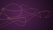 Fast moving particle line on purple background