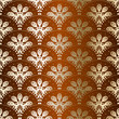 Brown seamless peacock sari pattern