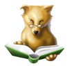 Illustration: trained dog trained dog
