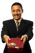 Businessman Giving Present Businessman Giving Present