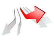 conceptual 3d rendered image of arrow isolated