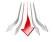conceptual 3d rendered image of arrow isolated