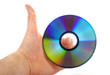 Photo: Hand holding a bluray disk Hand holding a bluray disk